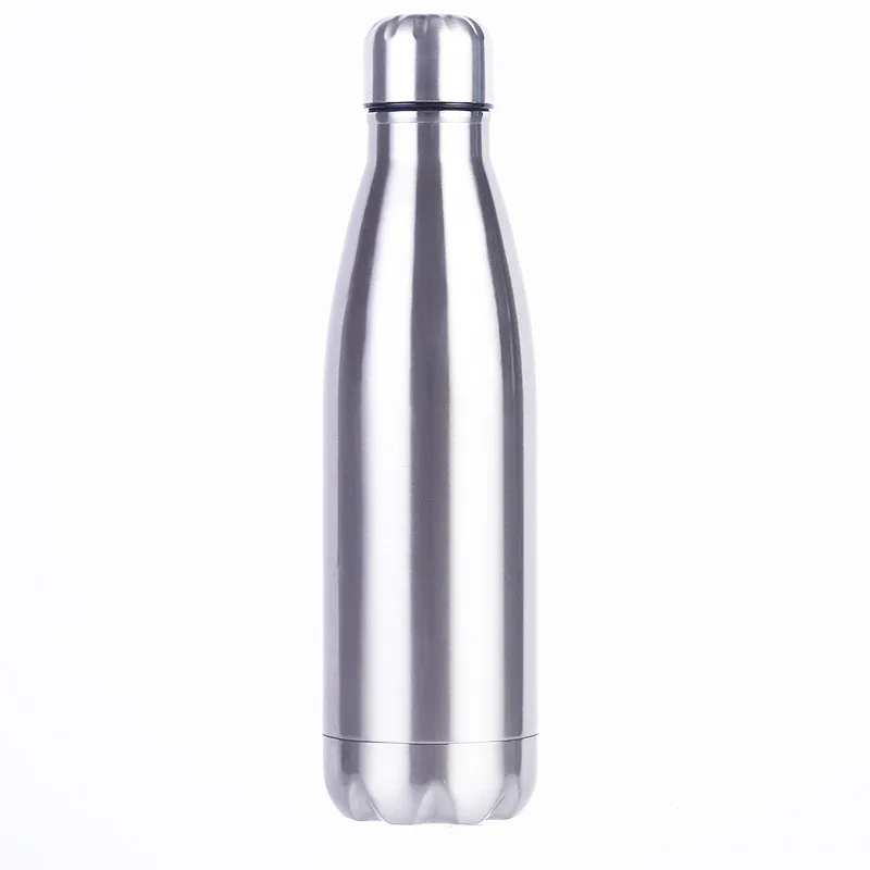 

Pot sturdy stainless steel cola sports bottle water cup single layer non-insulated metal cola beverage bottle drink