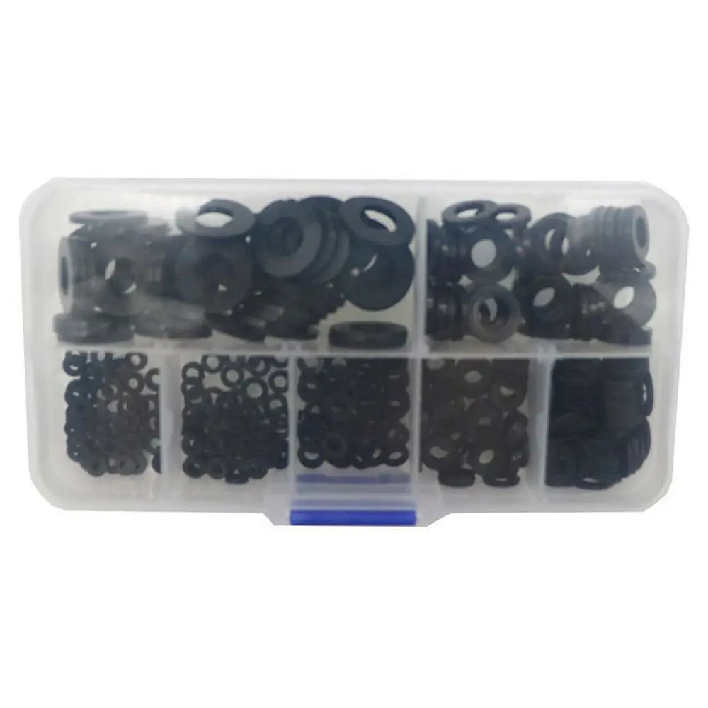 Hardware Insulation Ring Black Gasket M2 M25 M3 M4 M5 M6 M8 Screw Bolt Washer Assortment Kit Nylon Flat | Обустройство дома