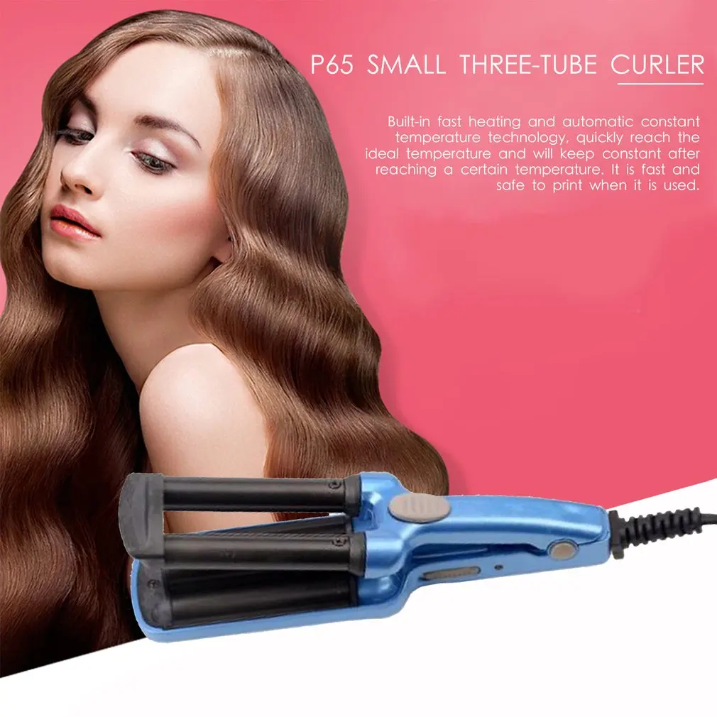 P65 портативный мини стиль клипса маленькие три трубки бигуди для домашнего