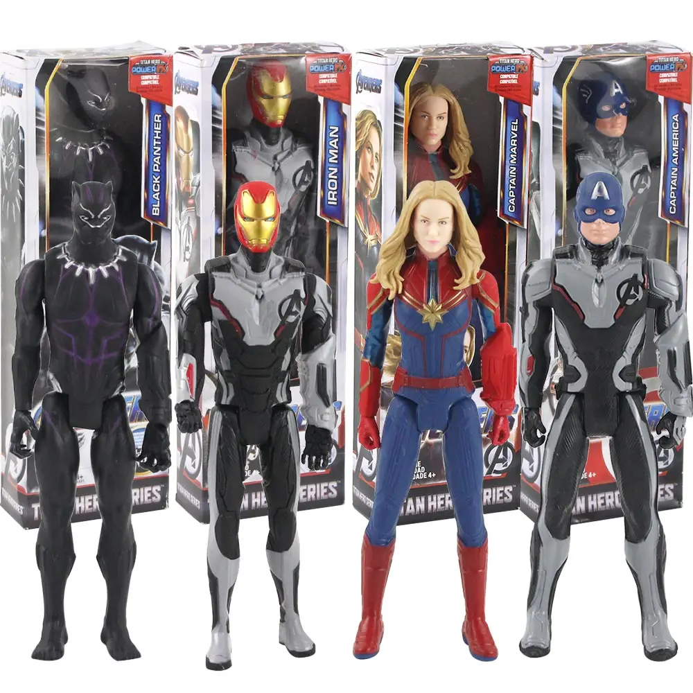 Экшн Фигурка мстители 29 см Кэрол данверс Капитан Америка Черная пантера железный