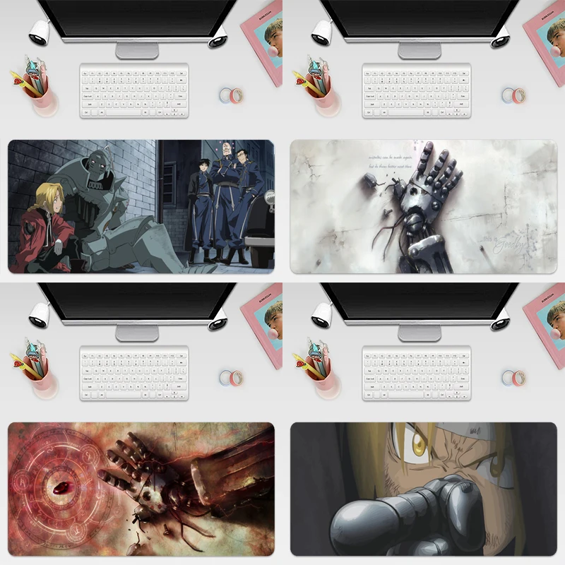 

Аниме «Стальной алхимик» большой 600x30 0 мм/300 x мм резиновый коврик для мыши планшет коврик для мыши с блокировкой краев