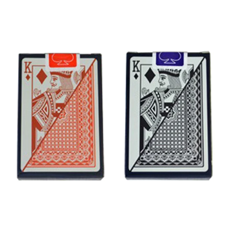 

2 компл./лот узор мост баккара Техасский Холдем Пластик водонепроницаемые карты для покера клубный игровой карты; Настольные игры 58X88mm