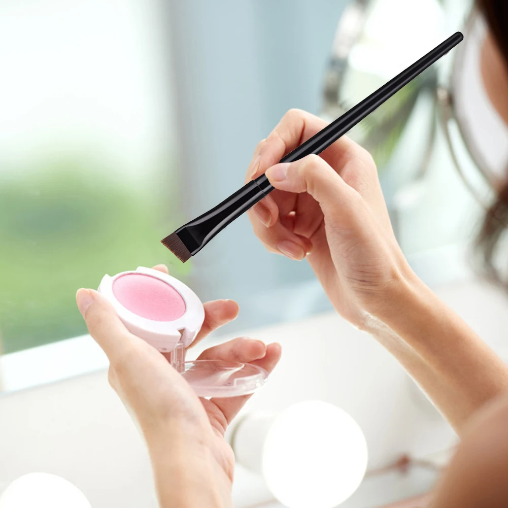 1 шт. кисть для подводки глаз точные синтетические волосы плоская макияжа бровей