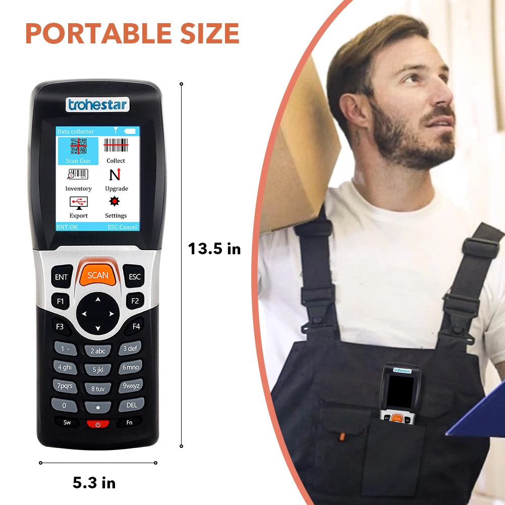Беспроводной сканер штрих кода Портативный 2 4 ГГц Bluetooth считыватель с зарядным
