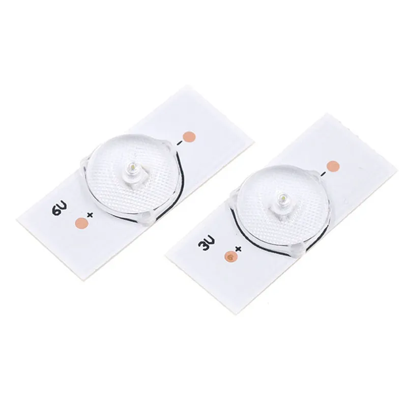 Grânulos da Lâmpada de 100 Peças 3v Smd com o Fliter Ótico da Lente para o Reparo da Tevê do Diodo Emissor de Luz de 3265 Polegadas 3v com Cabo Tira Conduzida da Luz de Fundo Brandnew Cabos de computador e conectores