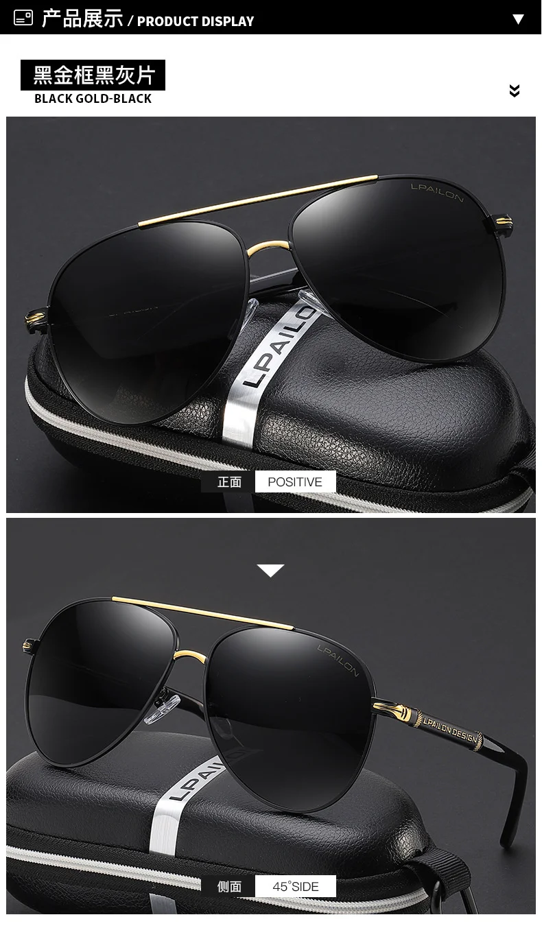 

2020 new fashion Polarized Sunglasses men's driving toad glasses sunglasses metal sunglasses