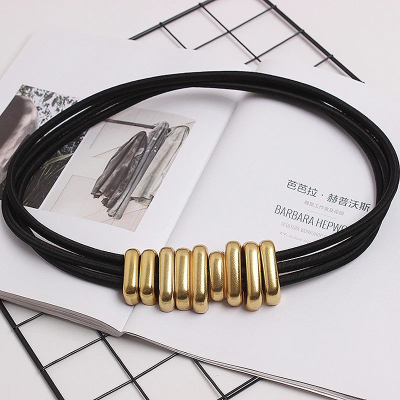 CHICEVER Elegant Rubber Band Women's Belt Metal Buckle Clothing Accessories Belts For Female 2020 Autumn Winter Fashion New