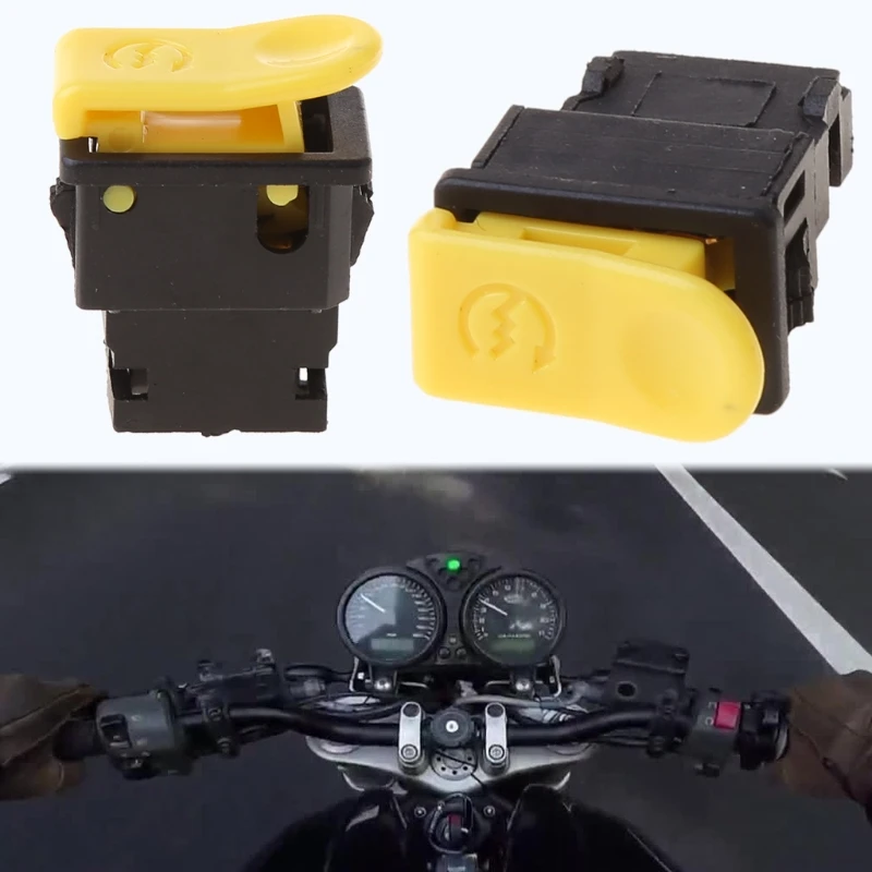 

5 PCS 2-pin Electric Start Switch Button / Starter Switch for Scooter Moped Go-Kart Dropship