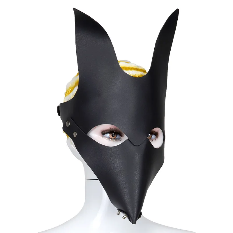 Серии пикантной кожаной обуви с ухо маска для лица Уход за кожей садо сексуальные