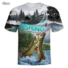 Мужская футболка CLOOCL с 3D-принтом животных, рыбалка, Харадзюку, летняя Уличная Повседневная футболка с коротким рукавом, топы унисекс, Прямая поставка