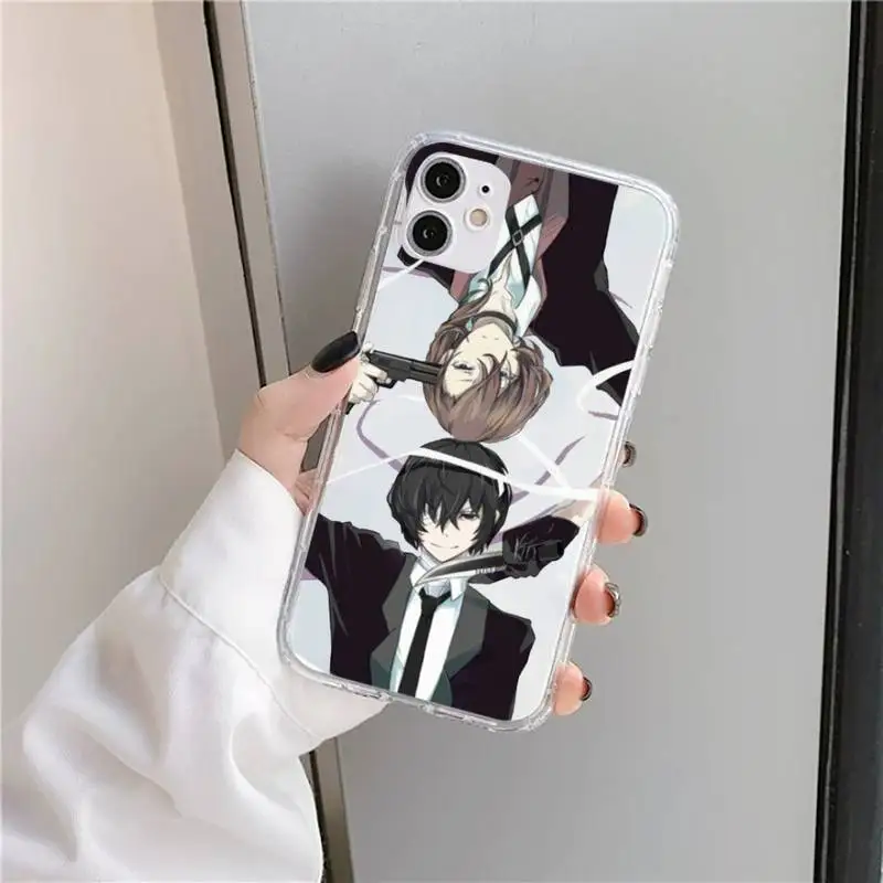 

Anime Bungou Stray Dogs Dazai Osamu Phone Case Transparent soft For iphone 5 5s 5c se 6 6s 7 8 11 12 plus mini x xs xr pro max