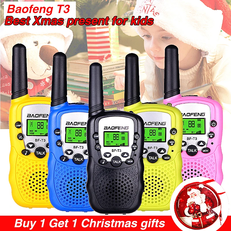 Портативная рация Baofeng BF T3 Talkie 2W UHF портативная детская двухсторонняя радиосвязь
