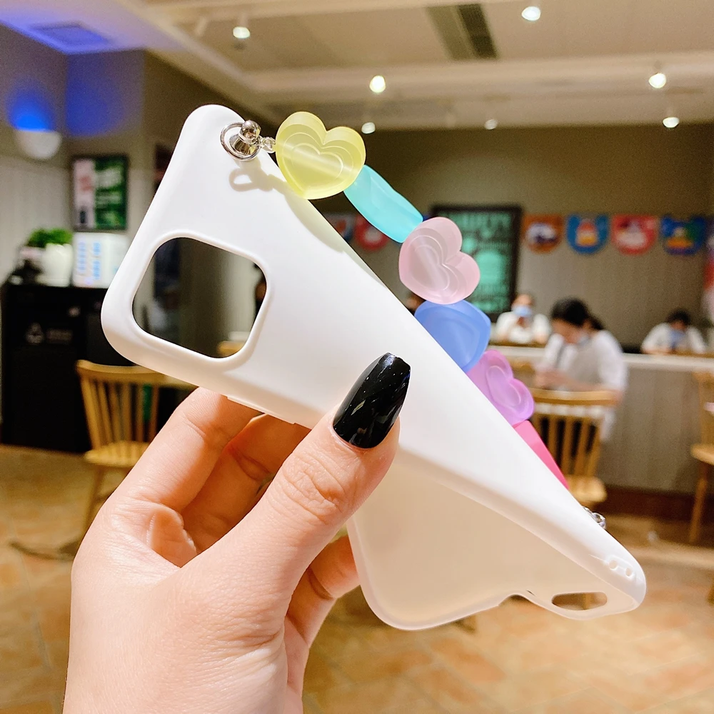 

M31 M51 Case for Funda Samsung Galaxy M02S M31S M51 M10 S M20 M30 M21S M40 Case 3D Candy Bracelet Wristband Silicon Cover Women