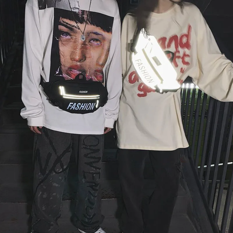 Поясная Сумка унисекс в уличном стиле Мужская нагрудная сумочка хип-хоп сумка