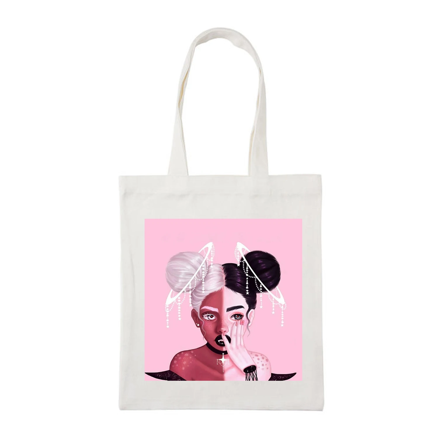 Летняя Новинка забавная Повседневная Холщовая Сумка Ulzzang с принтом Женская