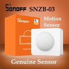 Датчик движения SONOFF SNZB-03 Zigbee, PIR-детектор с дистанционным управлением через eWeLink ZBBridge, работает с Alexa Google Home
