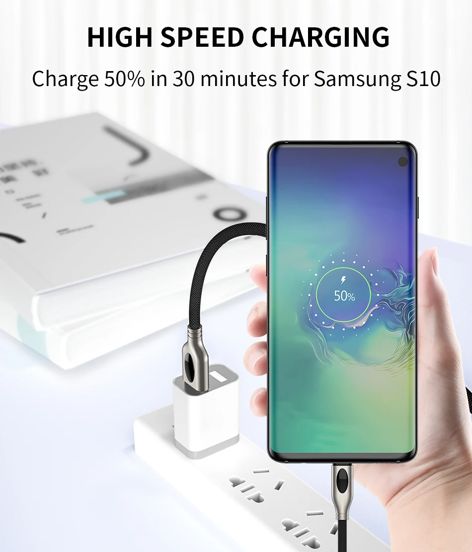 IHaitun usb type C кабель для samsung Galaxy S10 S9 S8 Note 10 A50 usbc Data 3,0 3,1 Быстрая зарядка 4,0 Легкое быстрое зарядное устройство Oneplus 6t 7 S10+ S10 PLUS S10E A60 A70 A80 8 9 Phone