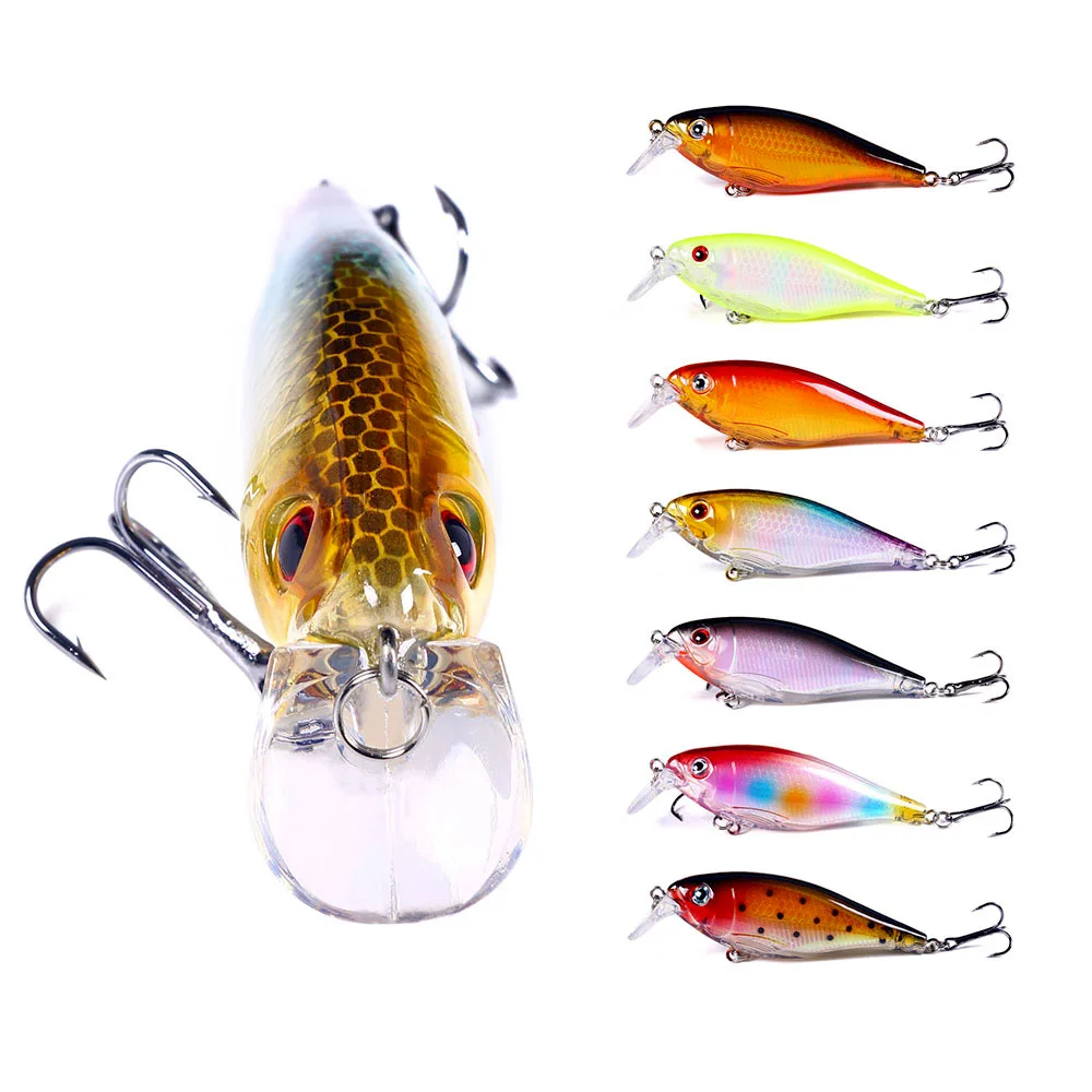 1 шт 9 см 12g дребезжащий Crankbait дайвинг с неглубоким погружением искусственная