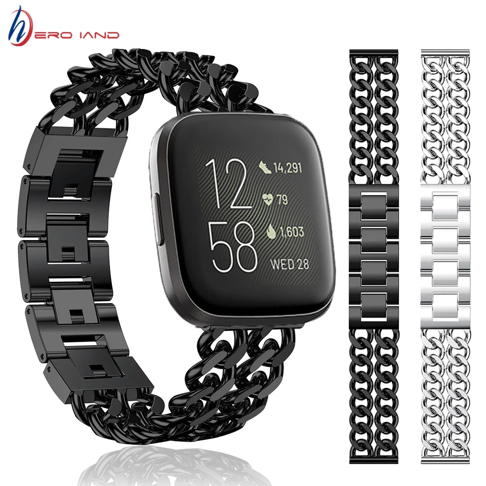 Ремешок из сплава для Fitbit Versa 2 умный браслет регулируемый металлический ремешок /