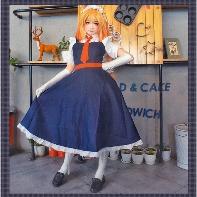 Женский костюм для косплея Tohru горничной из м/ф дракон |