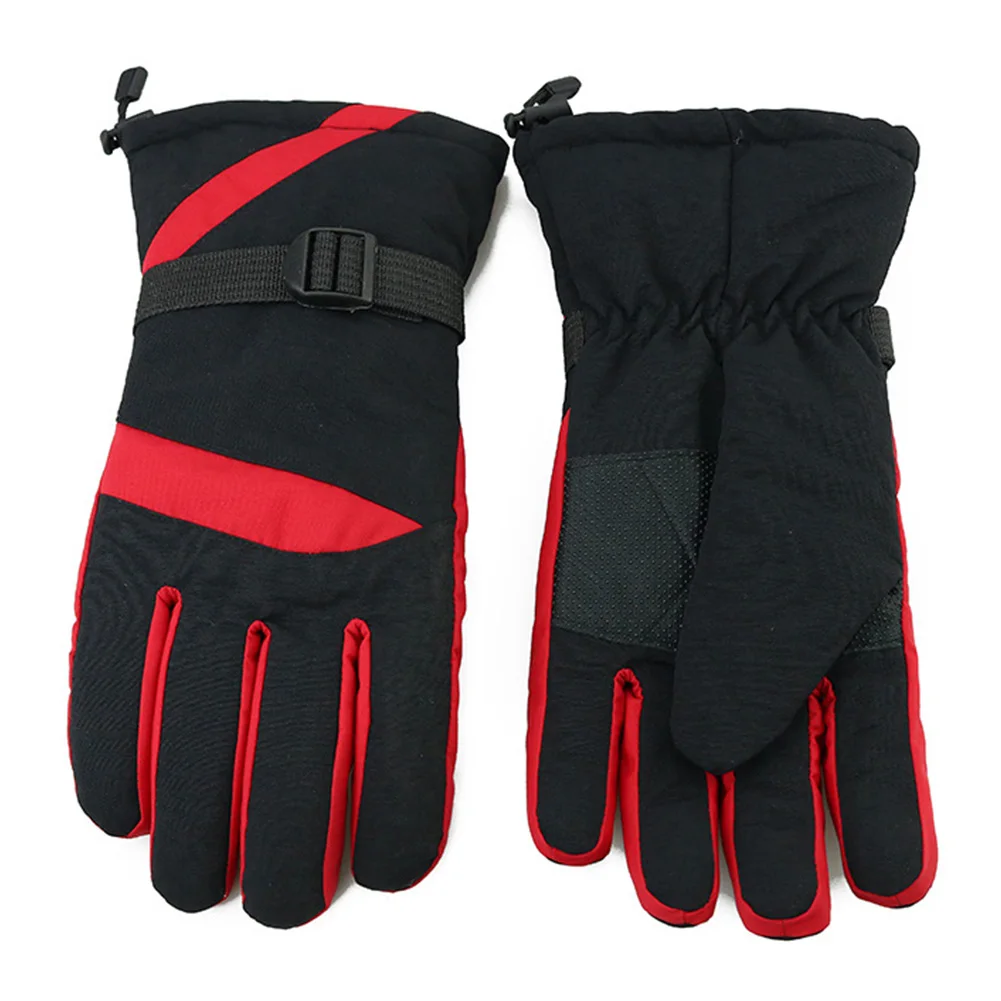 

Men Winter Warm Mittens Windproof Ski Gloves Insulated Sports Waterproof Riding Full Finger Snowboarding Outdoor Snowmobile