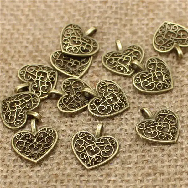 

20pcs Approx. 16.5 x 14.5 mmAlloy Hollow Heart shapes Pendant Findings DIY Accessories Crafts Jewelry Making Tools Material