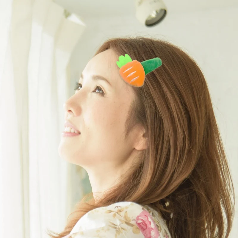 

Girls Cute Cartoon Fruit Hair Clips Pink Card Issuing Girls Hairpin Fruit Headdress Fruit Barrette Hair Clips Hair Accessories