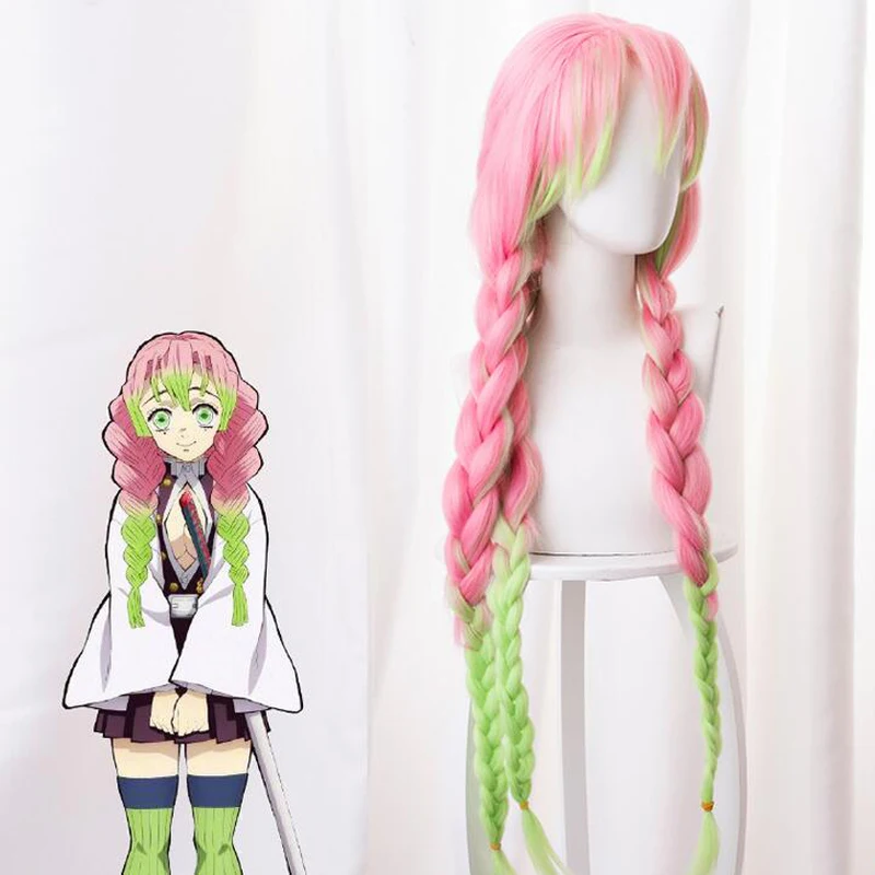 Парик для косплея из аниме рассекающий демонов термостойкие искусственные