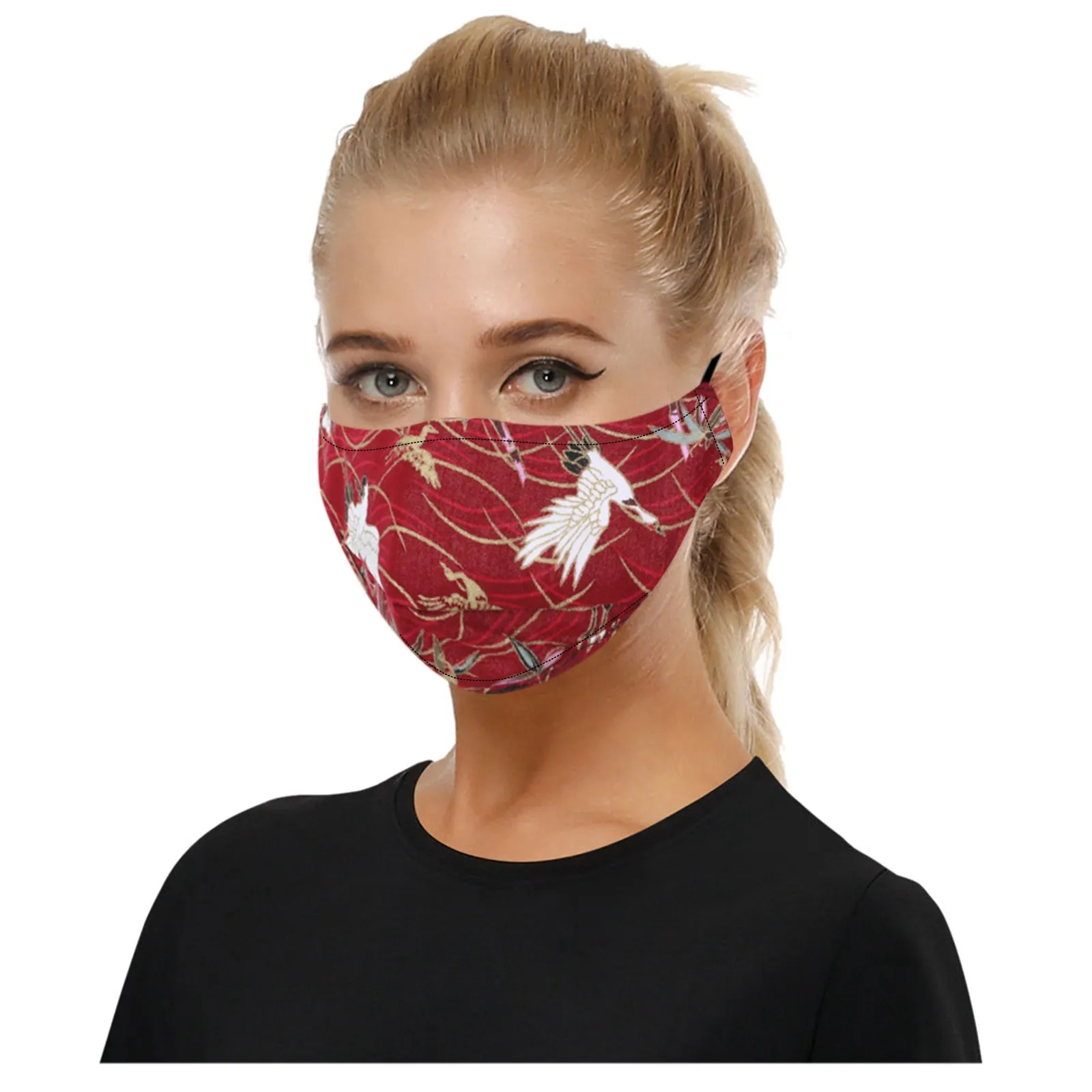 

Waves Print Adult Mouth Mask Washable Men Windproof Anti-Dust Fashion Mask Protective Mask Breathable Mouth Cover mascarillas d5