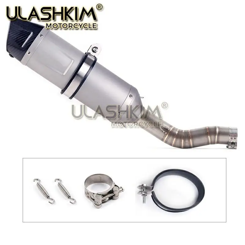 Мотоцикл Полная система глушитель выхлопной трубы среднего звена скольжения для