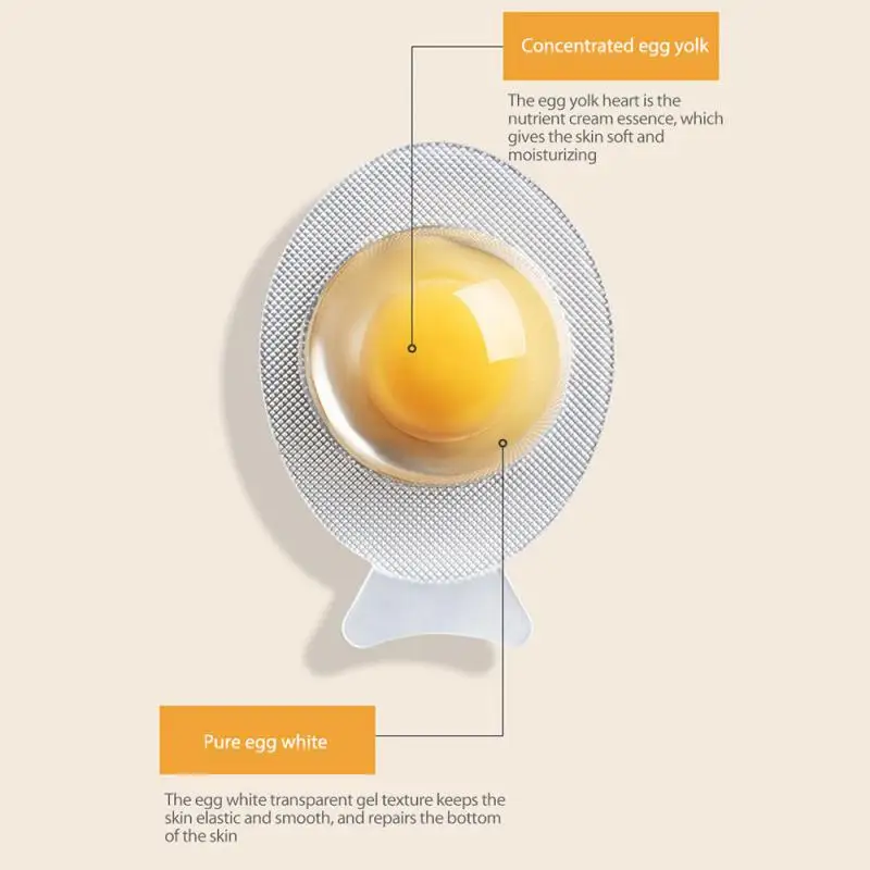 

Egg mask Disposable smear type Deep cleans the skin reduces acne blackheads moisturize Natural extract diminish wrinkles TSLM1