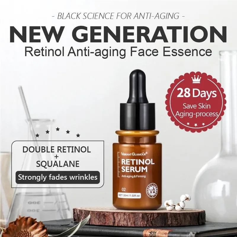 

30ml Retinol Face Serum Moisturizing Whitening Firming Fade Fine Lines Anti-wrinkle Anti-aging Deep Care Eye Essence