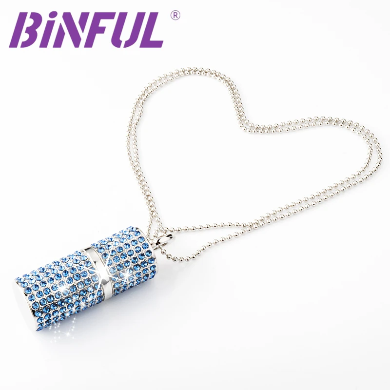 

USB Flash Drive 4G 8G 16G Pendrive 32GB 64GB 128GB Pen Drive U Disk USB drive Irish Diamond Crystal Memory Necklace Stick