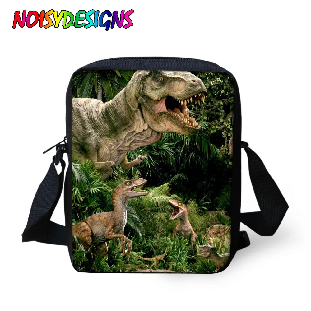 Fashion Vintage Small Cross Body Shoulder Bag Boys Messenger Bags Cool Dinosaur Crossbody Casual Canvas Travel |