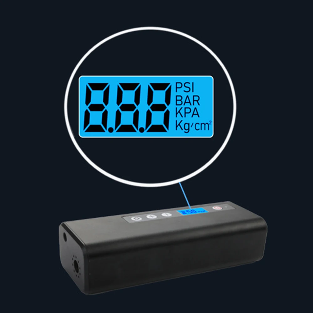 Barato Bomba De Aire Eléctrica Portátil Para Inflar Neumáticos, Inteligente Recargable Inflador De Neumáticos, Con Luz De Emergencia USB De 50W, 150PSI