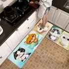 Милый котенок с принтом животных, ковер для ванной, кухни, коридора, домашние Придверные коврики, ковер для гостиной, нескользящий ковер