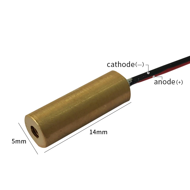 High quality small size 650nm 5mw red dot laser module 5*14mm PMMA lens toy gun sight industrial level Production locator | Лампы и