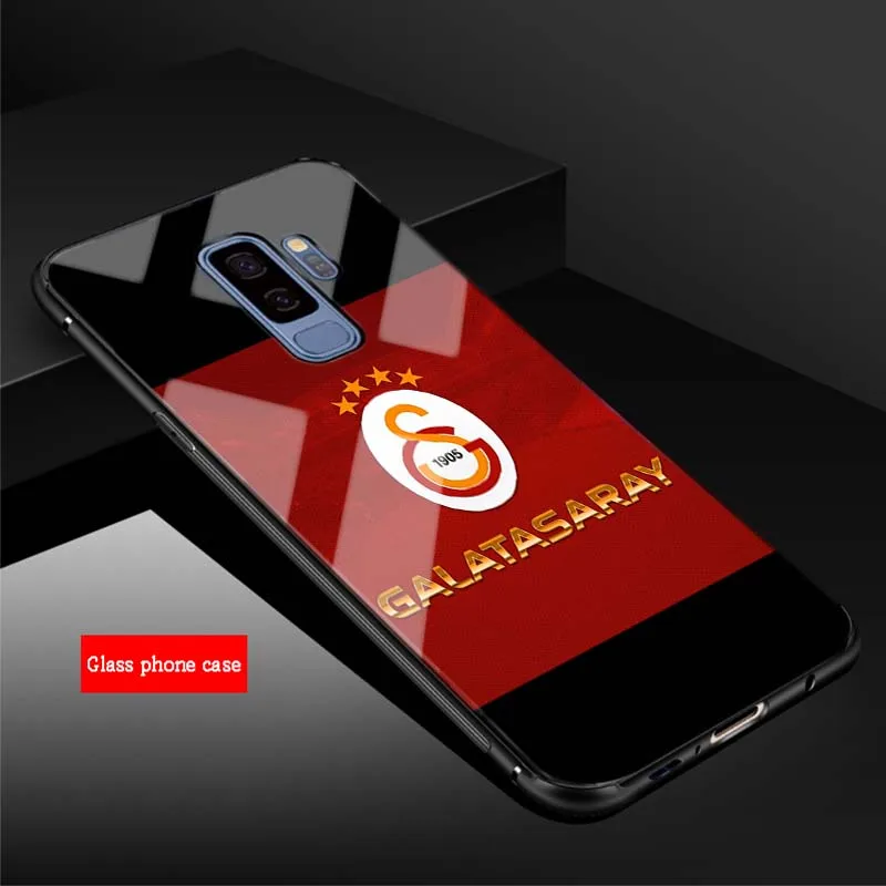 Турция Galatasaray волк для samsung Galaxy NOTE 8 9 S8 S9 S10 плюс A6 A6S A8 A7 J6 J8 чехол из закаленного стекла для телефона - Цвет: B19071109-08.jpg