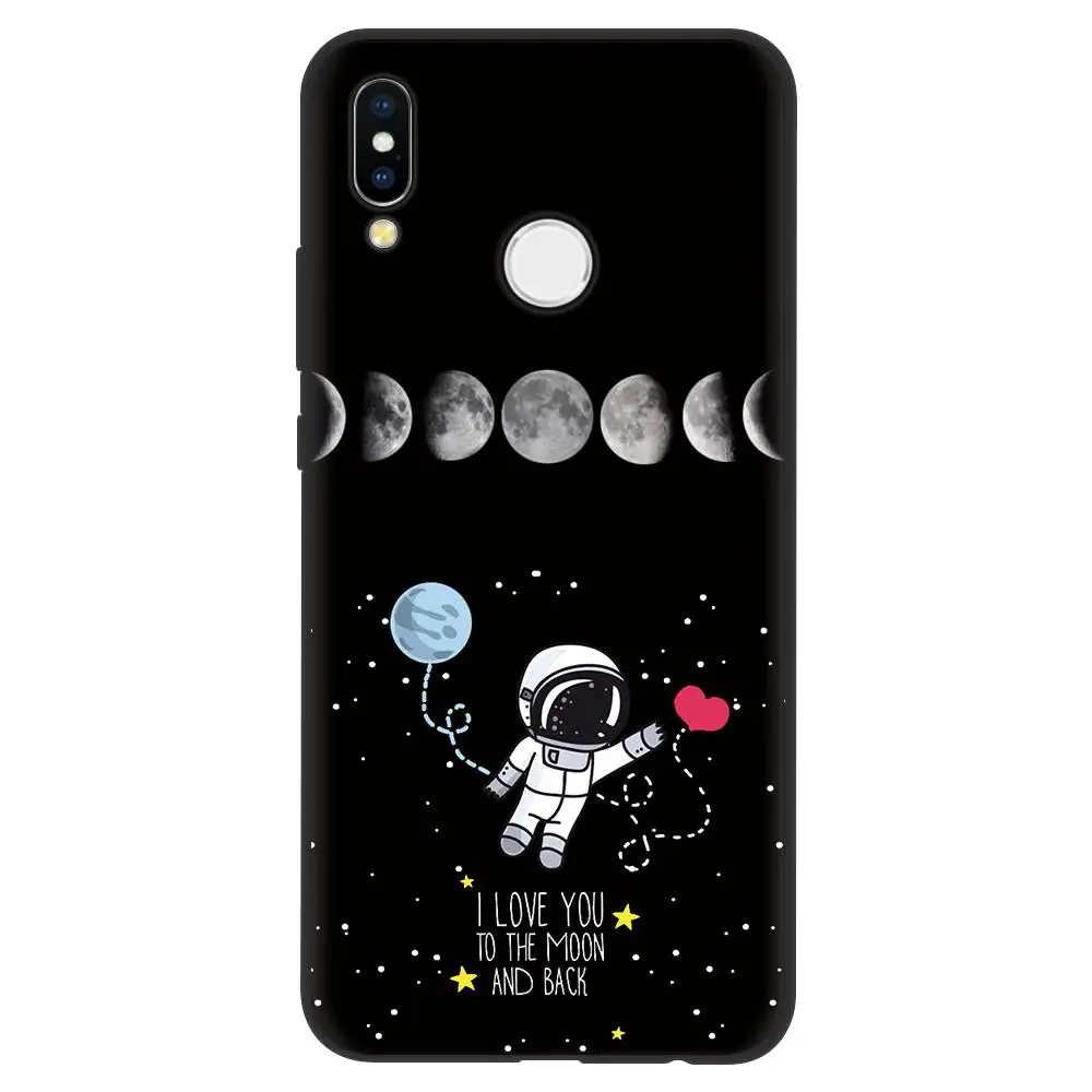 Черный ТПУ чехол астронавт для Huawei Mate 20 30 10 Lite Pro Soft P20 P30 P40 P Smart P8 P10 P9 2017 2019|Бамперы| |