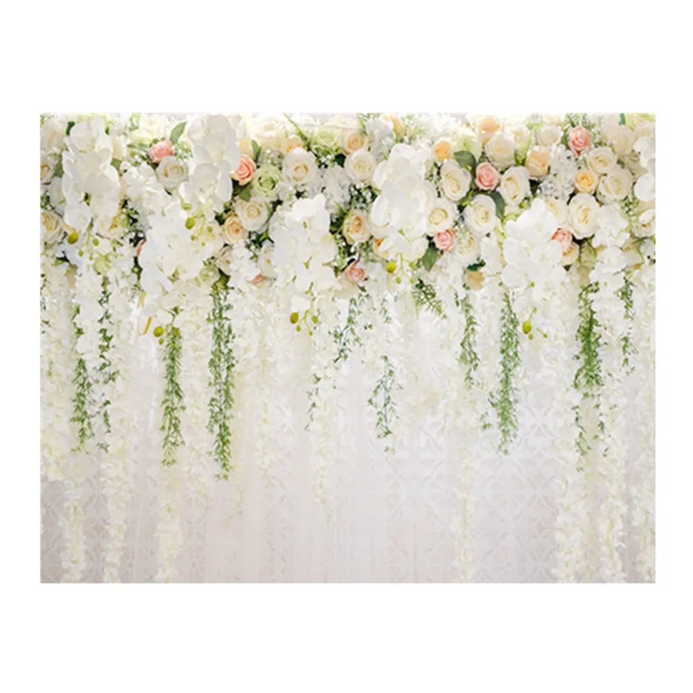 

1pc 3D Floral Pattern Backdrop Photo Photography Backdrop Wedding Photo Cloth Studio Accessory for Decor (150x210cm)
