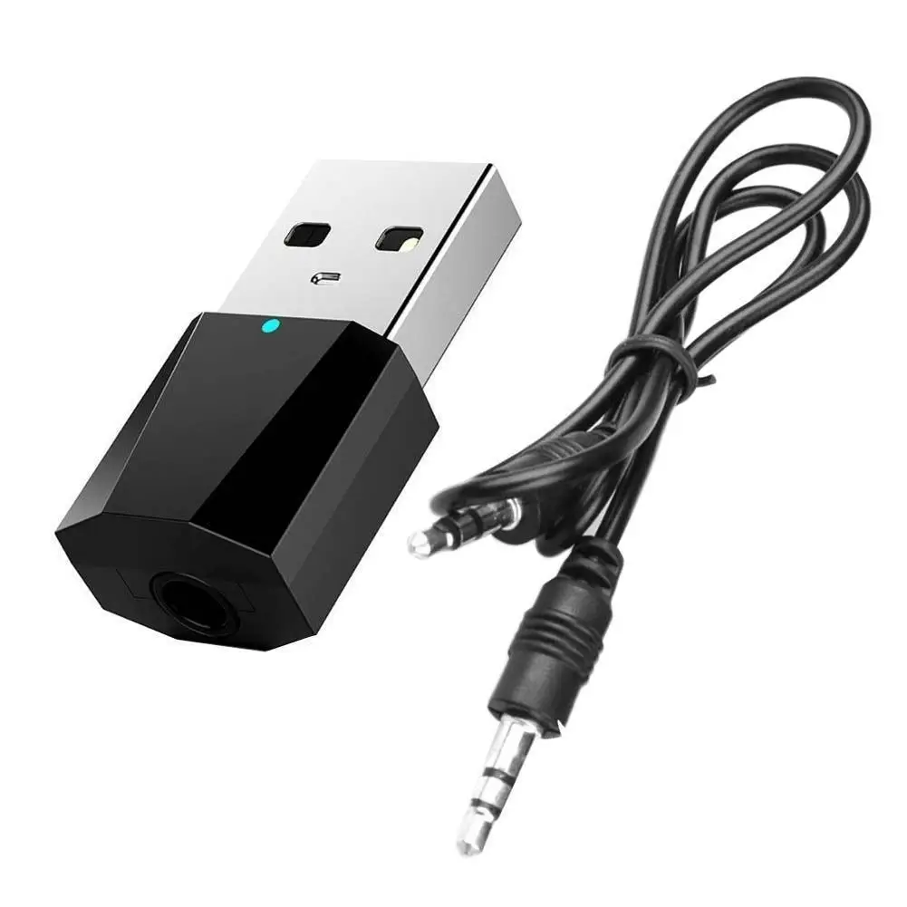 

Bluetooth 4,0 аудио приемник передатчик Мини 3,5 мм разъем AUX / RCA USB стерео музыкальный беспроводной адаптер для ТВ автомобиля ПК наушников