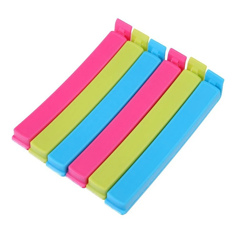 Food Snack Sealing Bag Clips Sealer Clamp Tool Kitchen Accessories Storage Gadget Home Garden Random Color Items | Дом и сад
