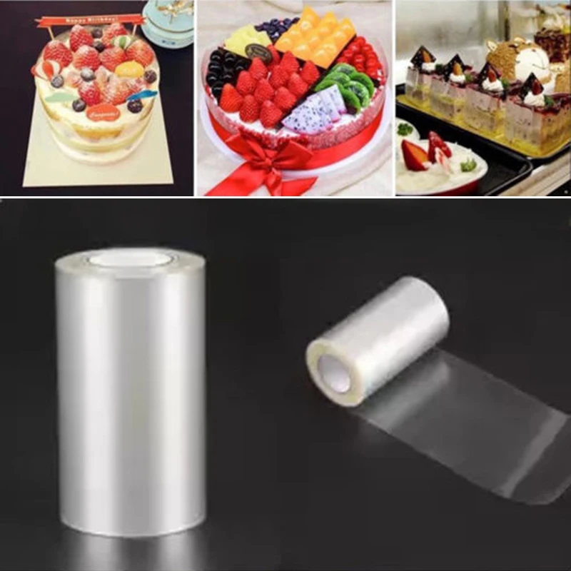 

Acetate Film For Mousse Cake Edge Wrap Cake Decor Transparent Cake Sheets Surrounding Edge DIY Cake Collar Kitchen Bakeware
