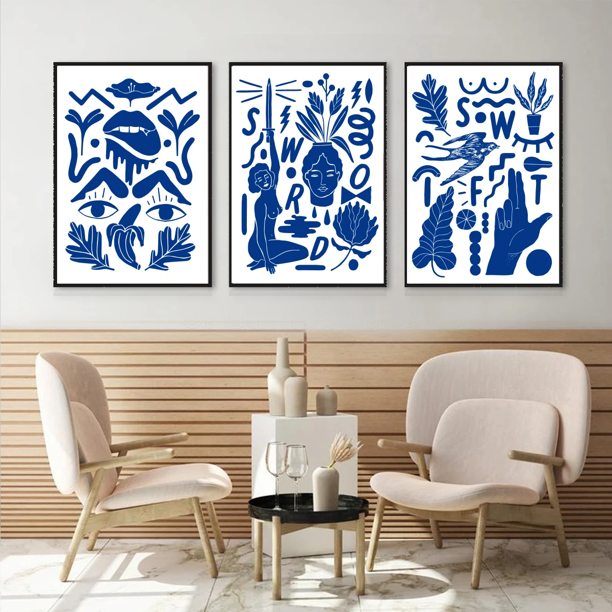 

Abstract Single Line Face Art Leaves Painting Girl Body Back Minimalist Wall Art Canvas Poster Print Nordic Picture Home Decor