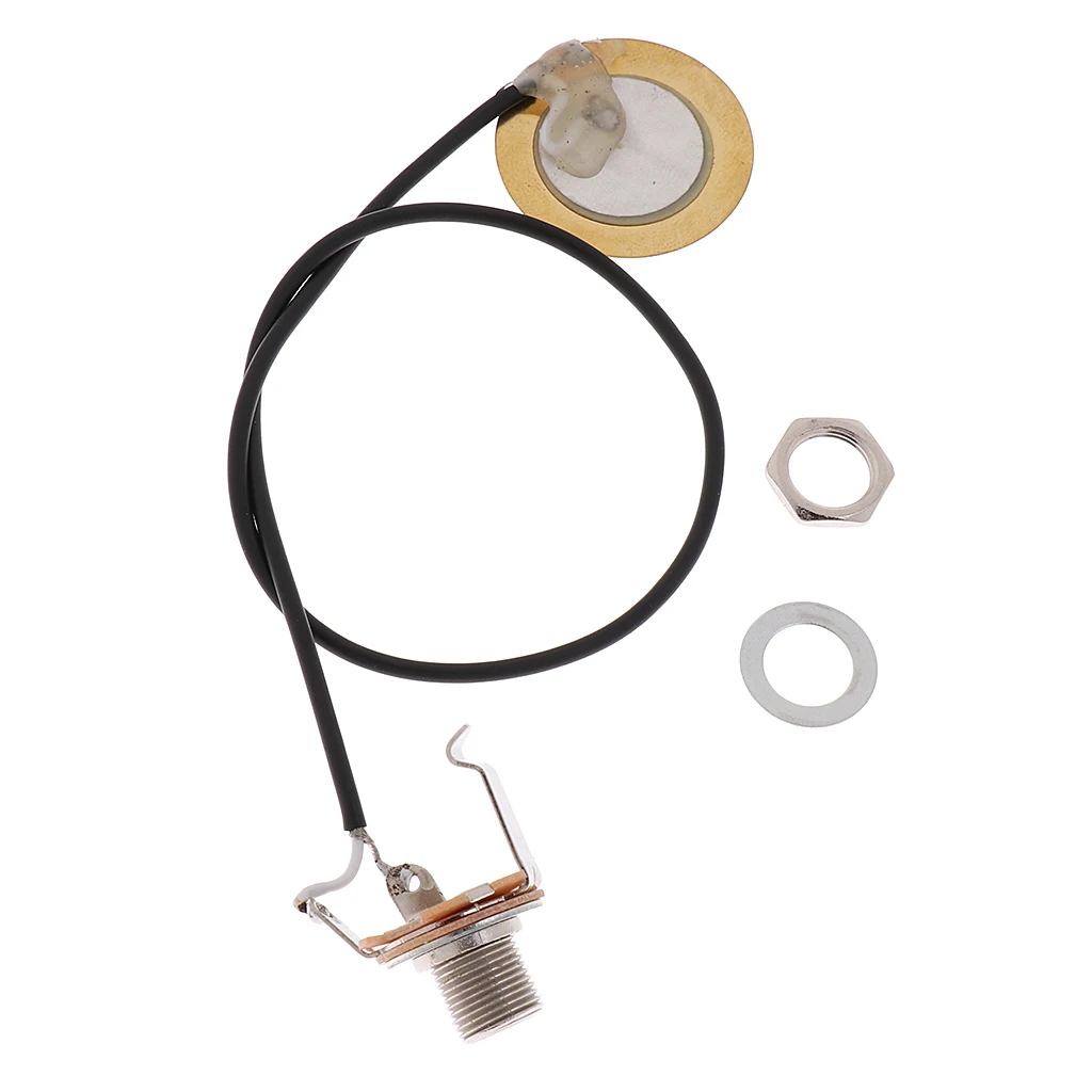 

1 комплект стальной Предварительно проводной пьезо-усилитель преобразователя для скрипки