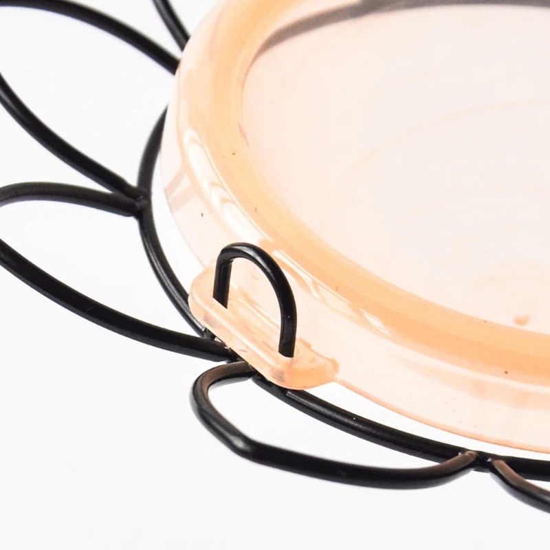 

Hummingbird Feeder with Steel Hanger ,Bird Feeder Hanging Creative Flower Bird Feeder With Plastic Bowl for Attracting