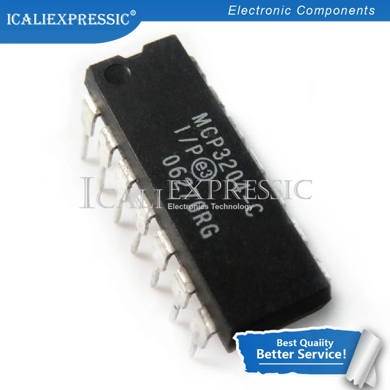 

5PCS MCP3204-CI/P MCP3204 3204 DIP-14 Best quality In Stock