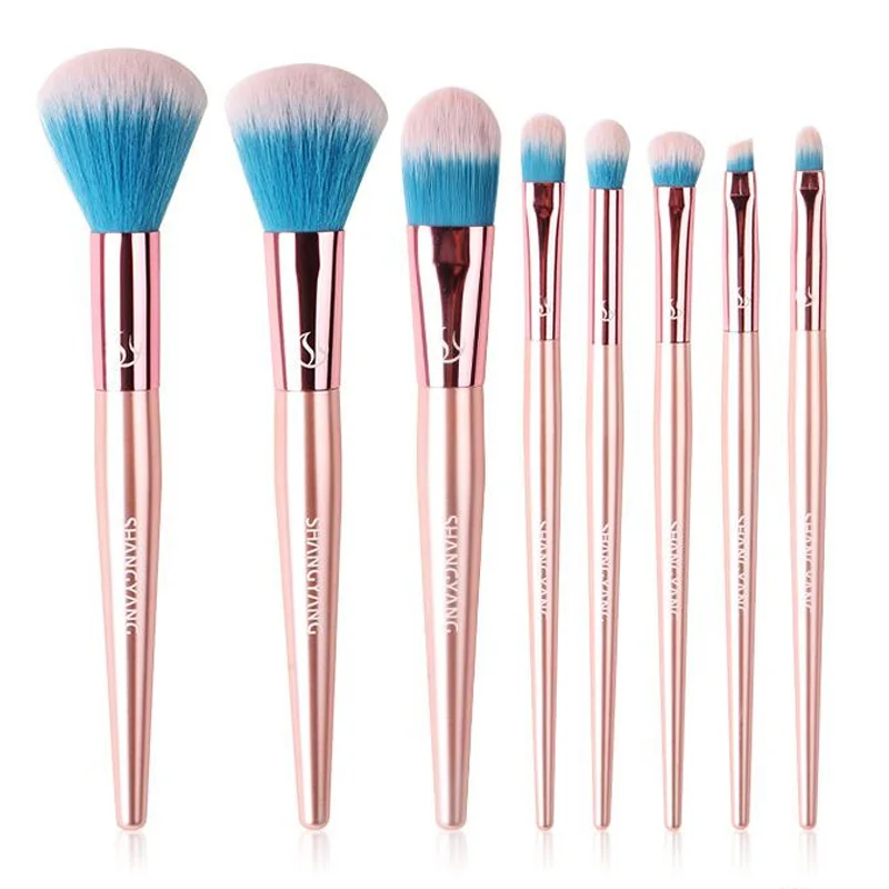 

8pcs Makeup Brushes Professional Facial Powder Eyeshadow Blush Eyebrow Lip Brush Large Soft Cosmetic Makeup Brush Beauty Tools