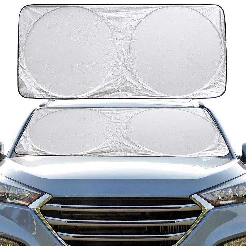 

Summer Sun Protection Visor Cover Car Windshield Sunshade Blinds For Hyundai Accent Elantra Solaris iX35 I20 Tucson I30 Sonata
