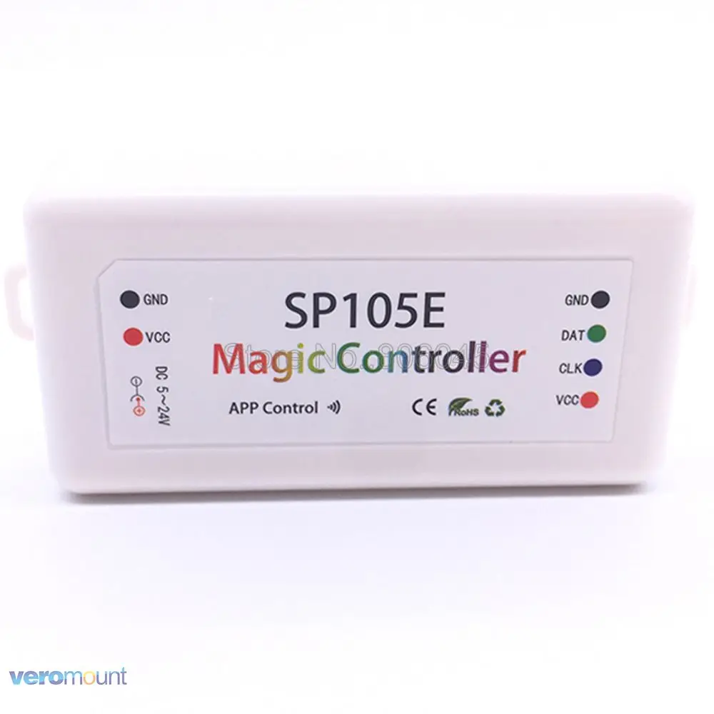 DC5-24V 2048 Пиксели SP105E Bluetooth RGB светодиодный пиксельный контроллер для WS2811 WS2812B SK6812